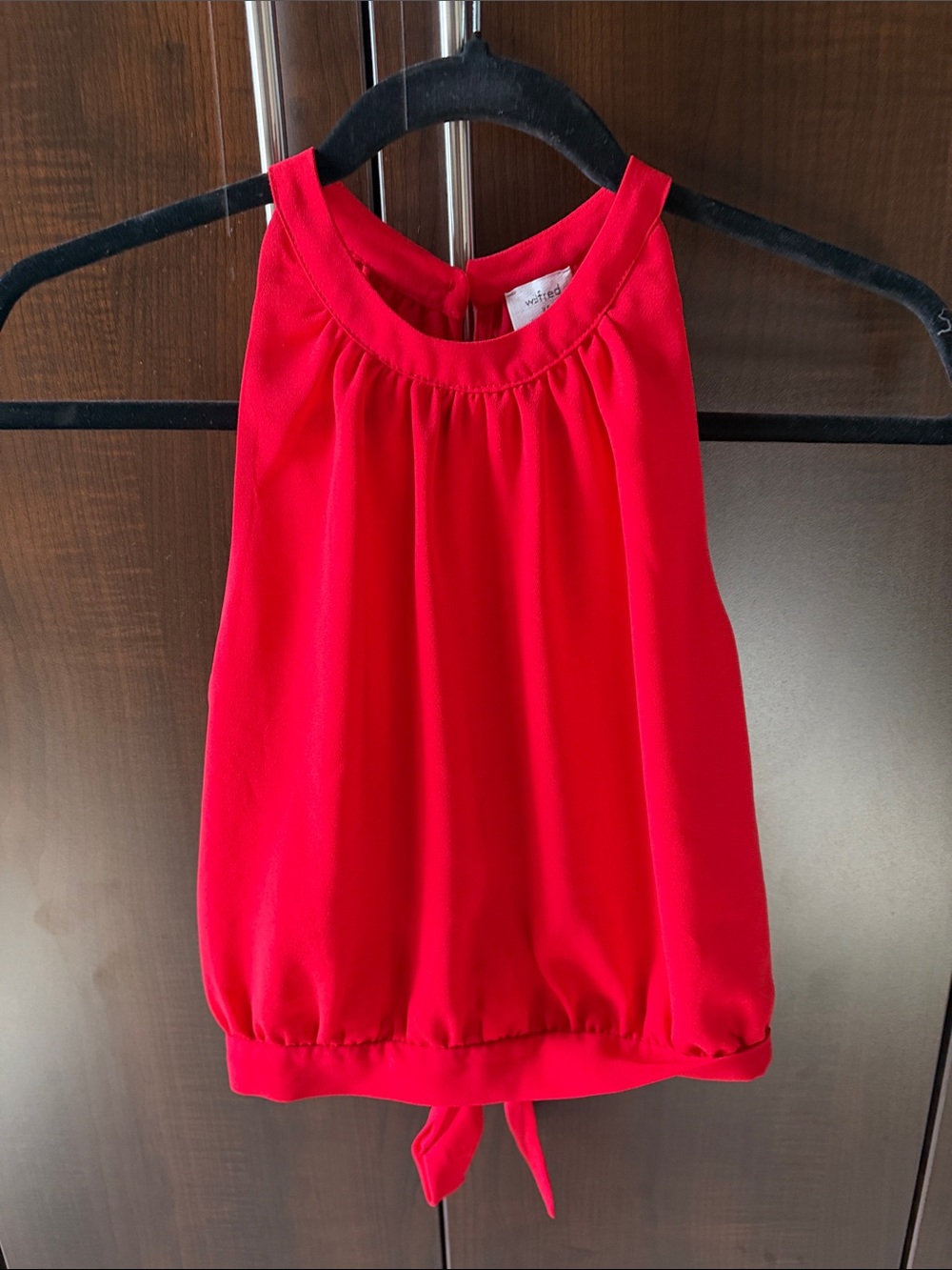 Aritizia’ s Wilfred Vibrant Red Gathered Neck Camisole XS